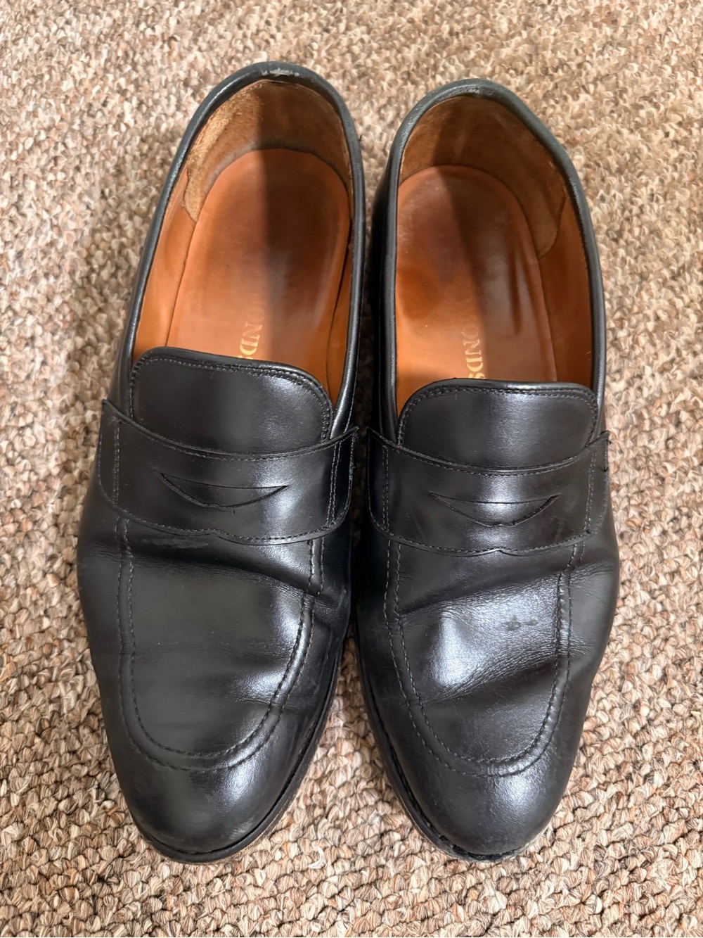 Allen Edmonds Black Leather Penny Loafers